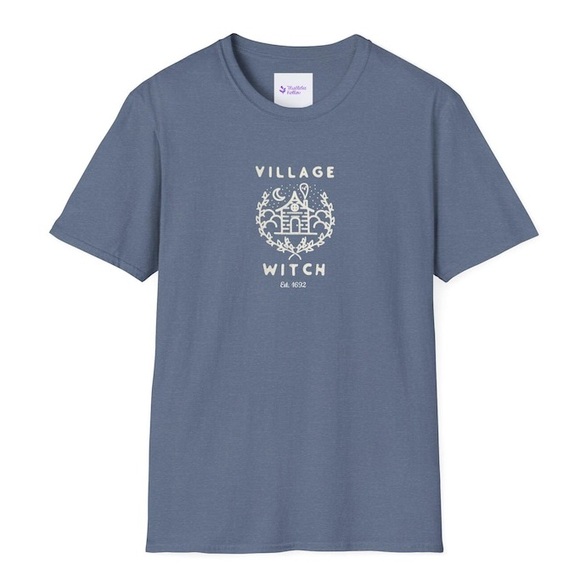 Village Witch Salem 1692 Halloween Unisex Softstyle T-Shirt Brand New - Picture 8 of 10